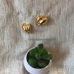 💛Gold heart earrings